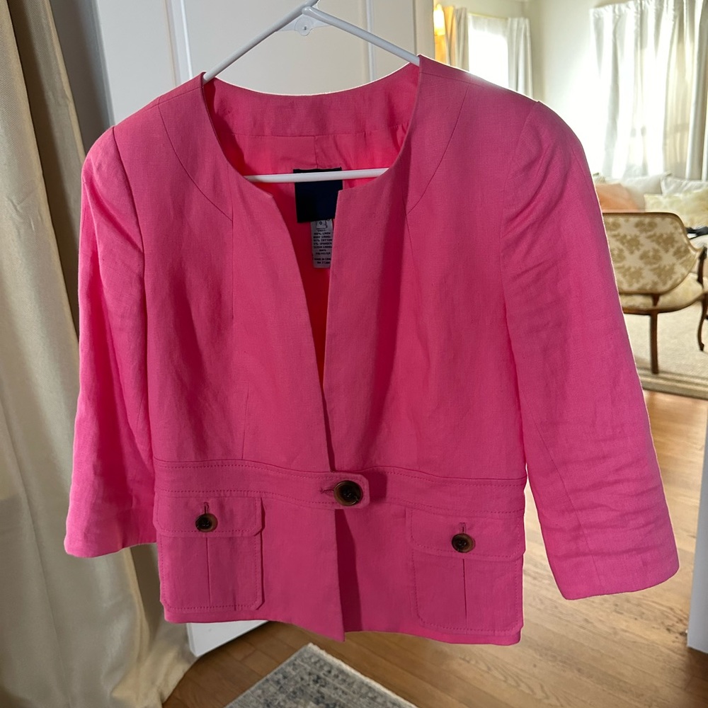 J Crew Linen Jacket